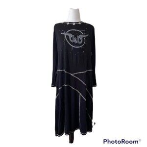 JANE&JOHN Sz XL Vintage black MAXI  DRESS